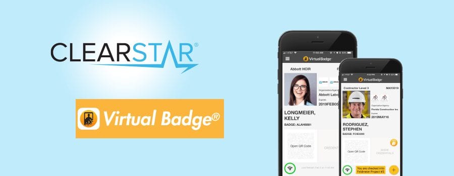 ClearStar Secures New Integration with Virtual Badge for Mobile ID Badging Solution